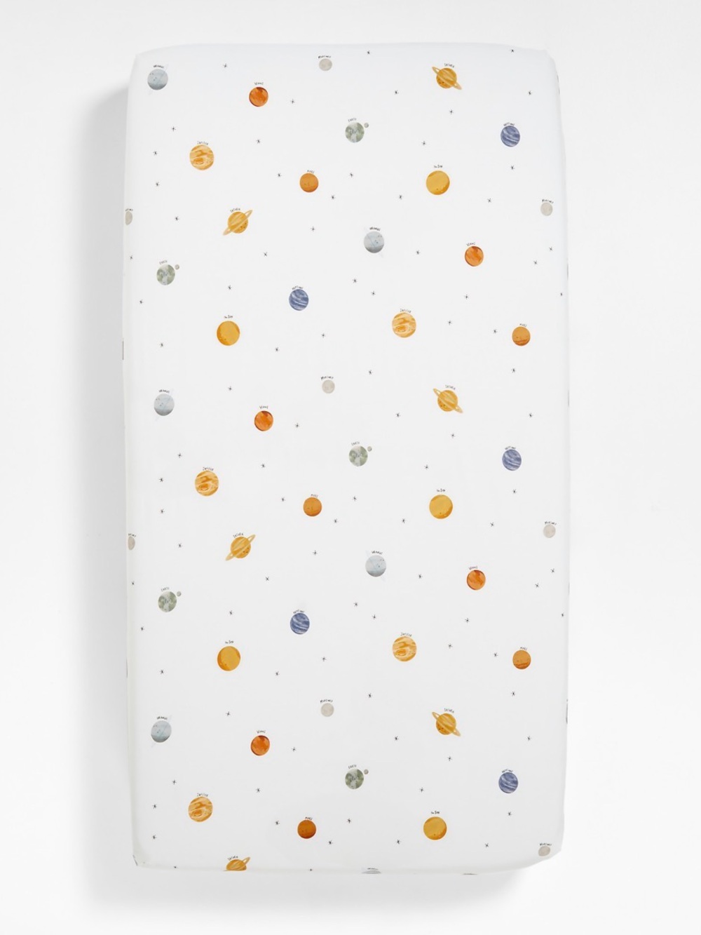 Crater & Barrel Outer Orbit Cotton Baby Crib Fitted Sheet